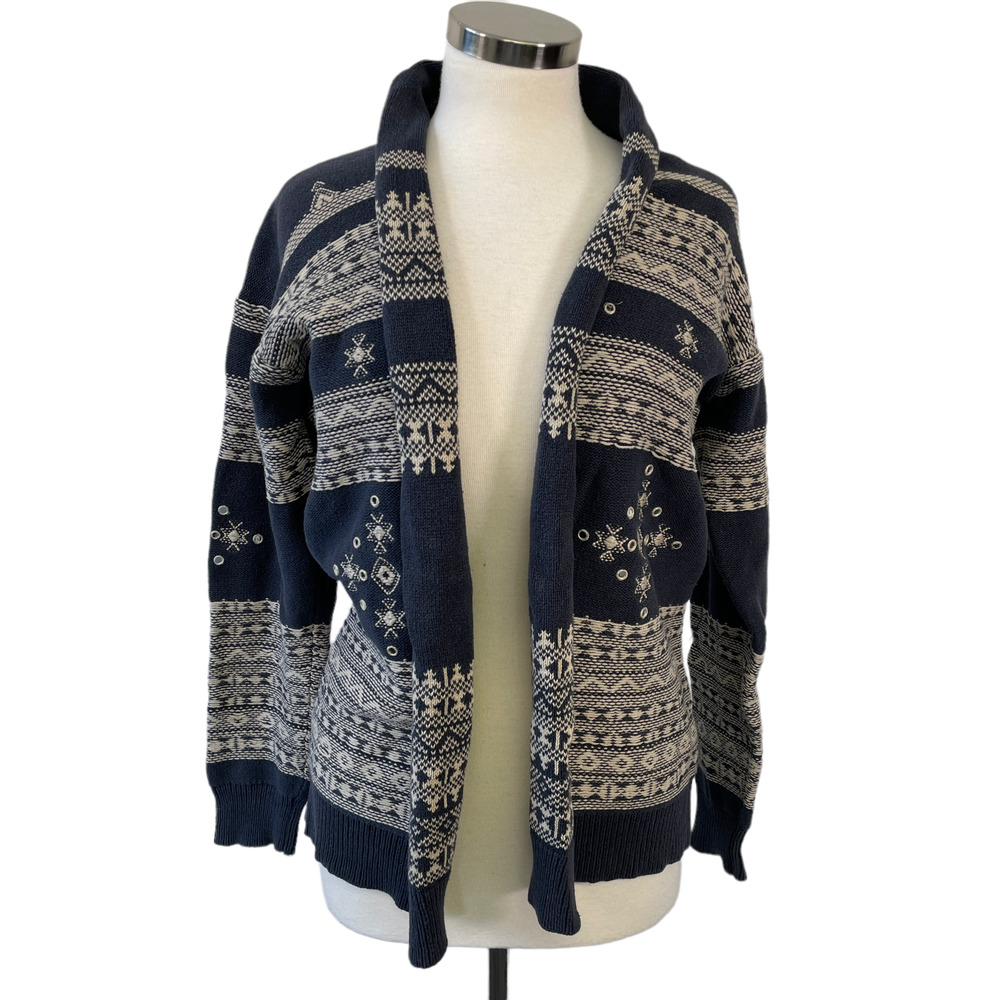 Denim & Supply Ralph Lauren Navy and White Cardigan